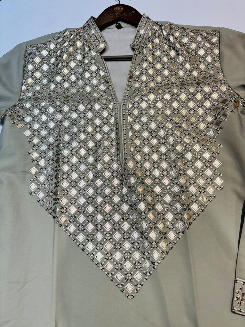 Outluk Wedding Vol 54 Heavy Lachaka Mens Kurta With Pajama